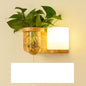 Wooden Plant Lamp