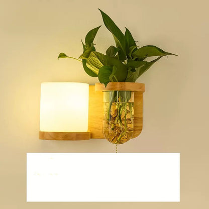 Wooden Plant Lamp